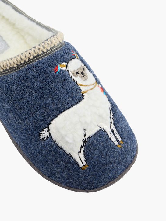 Casa mia Pantoffel Blau