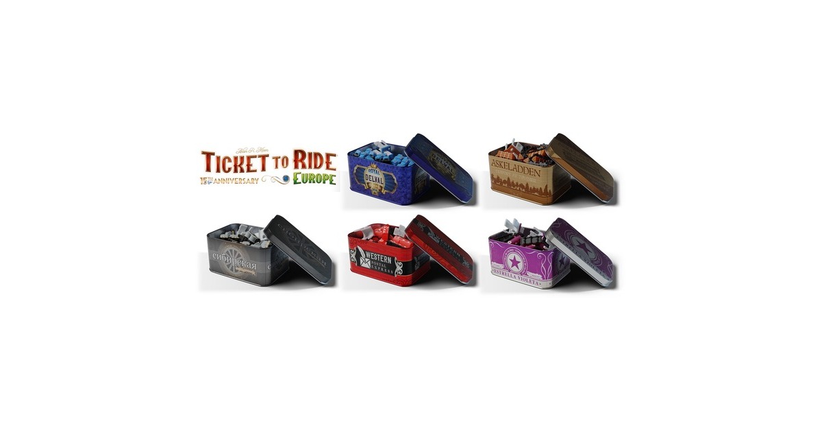 AsmodeeTicket to Ride - Europe 15th Anniversary Edition Bordspel  (Nederlands, 2 - 5 spelers, 30 - 60 minuten, Vanaf 8 jaar)