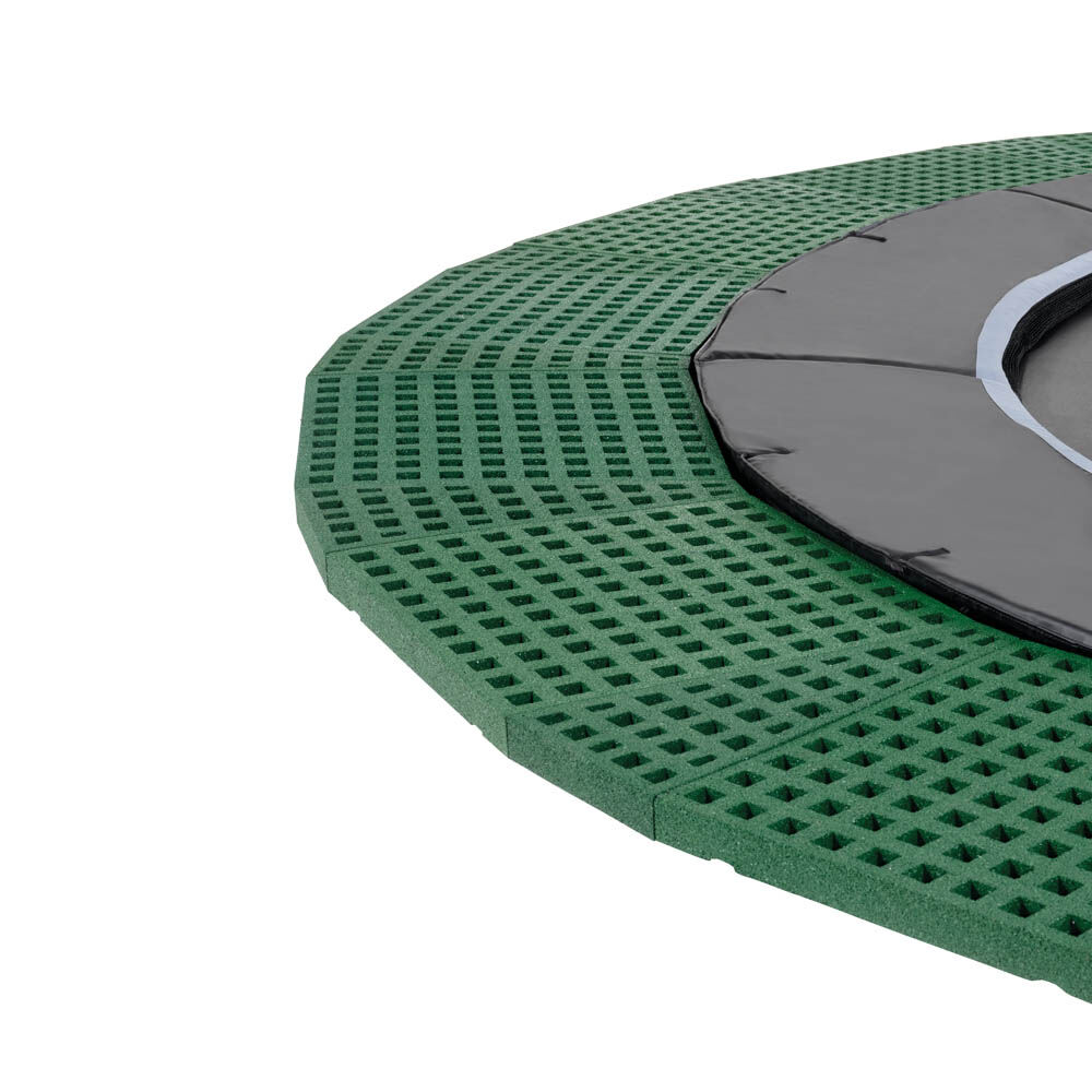 Exit Dynamic - Groundlevel trampoline - Zwart - 366 cm
