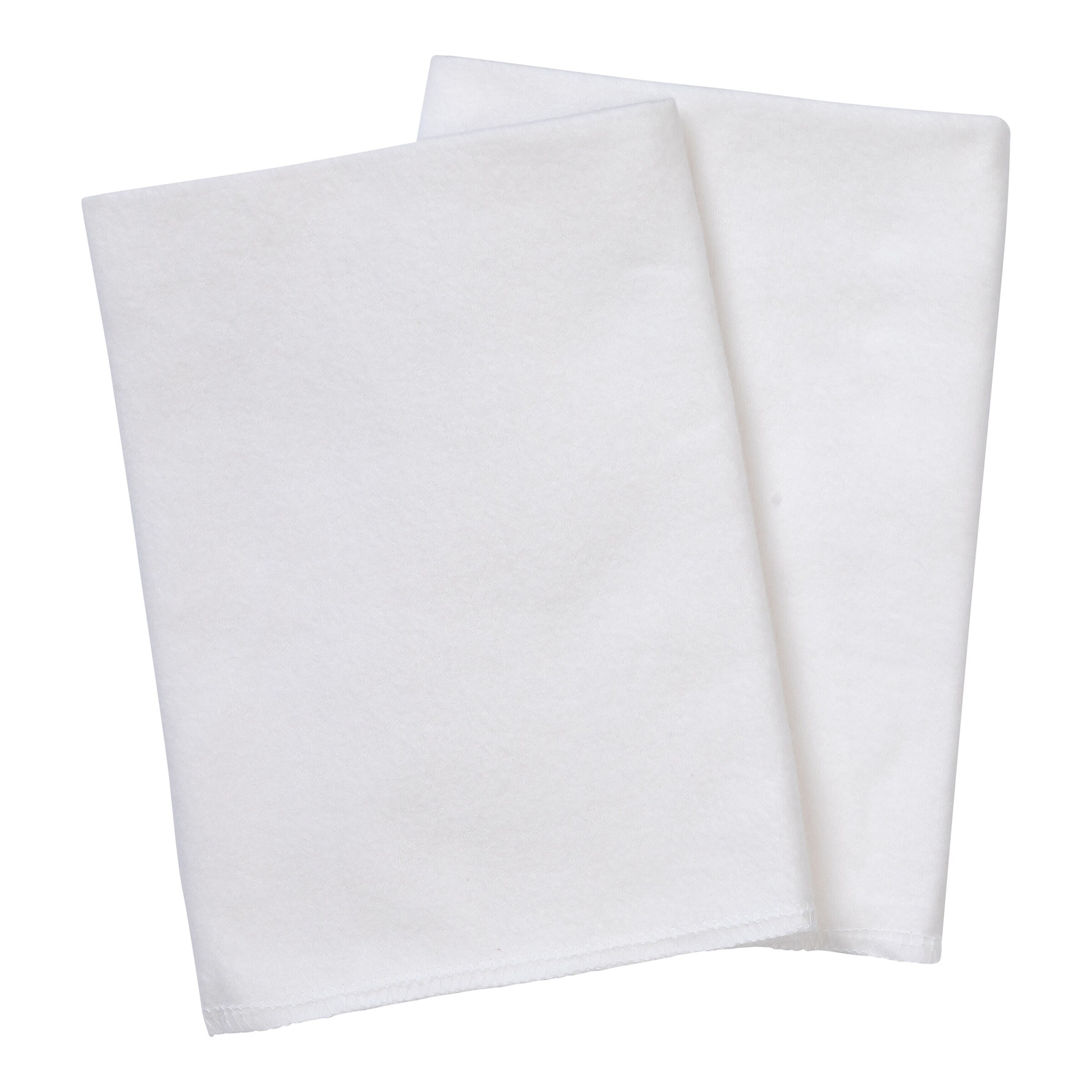 Bornino - Lieblinge 2er-Pack Moltontücher 40x40 cm weiß