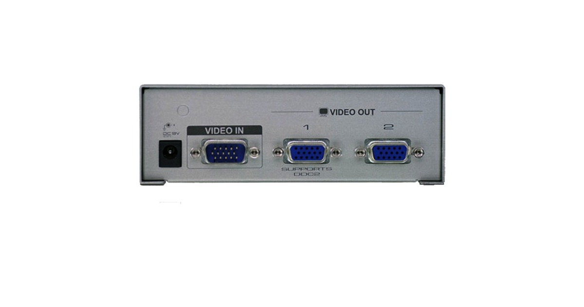 ATENVS92A 2-Port VGA Splitter (350MHz) adapter  (Grijs)