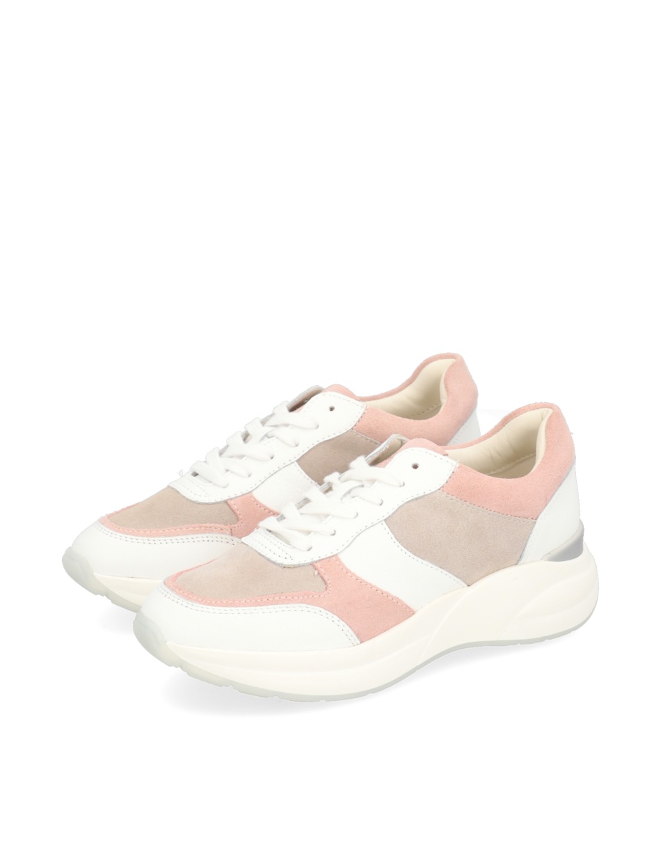 Lederkombination Sneaker