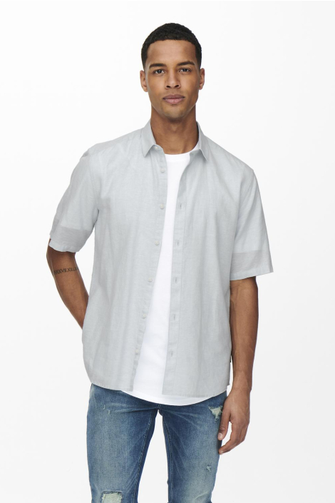 Only & Sons blauwe heren overhemd