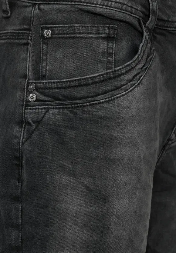 Regular Fit Jeans - vintage black random wash