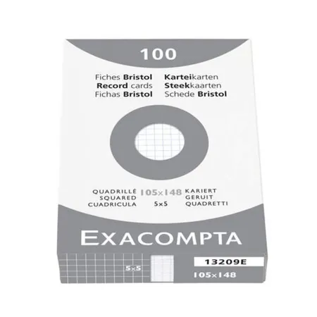 Exacompta 13209E Karteikarten, weiß
