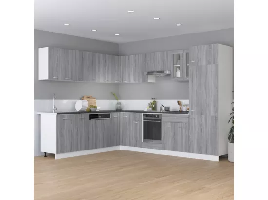 Armoire de plancher à tiroir Sonoma gris 60x46x81,5 cm