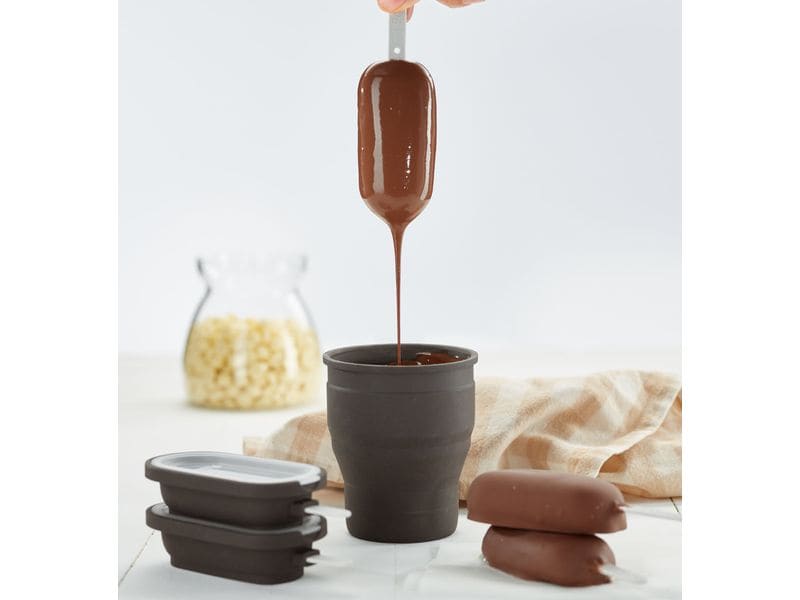 Lékué Glaceform Silikon, 4er Set Set zur Herstellung von hausgemachtem Eis