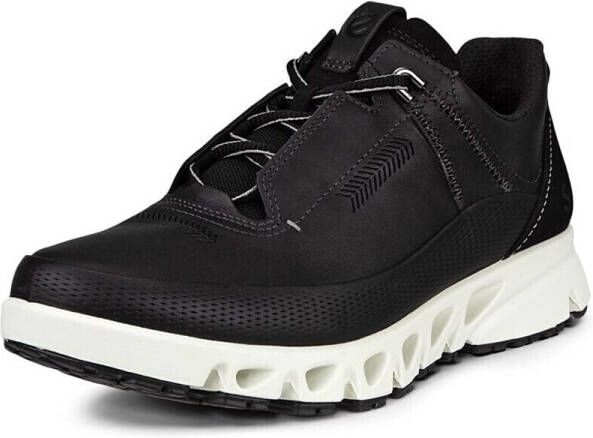 Ecco Multi-Vent comfort leren veterschoenen zwart