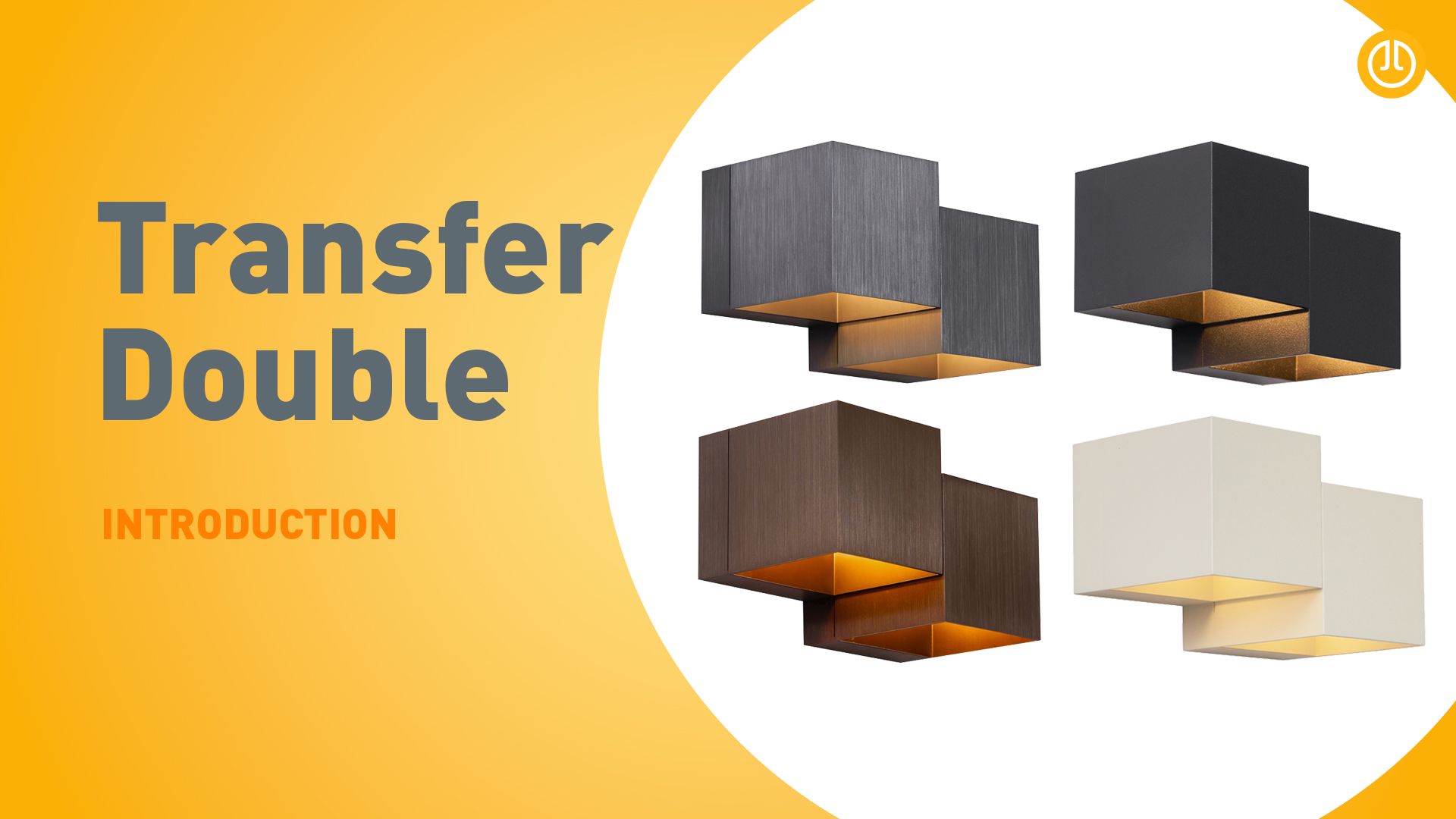 Moderne wandlamp donker brons 2-lichts - Transfer Double