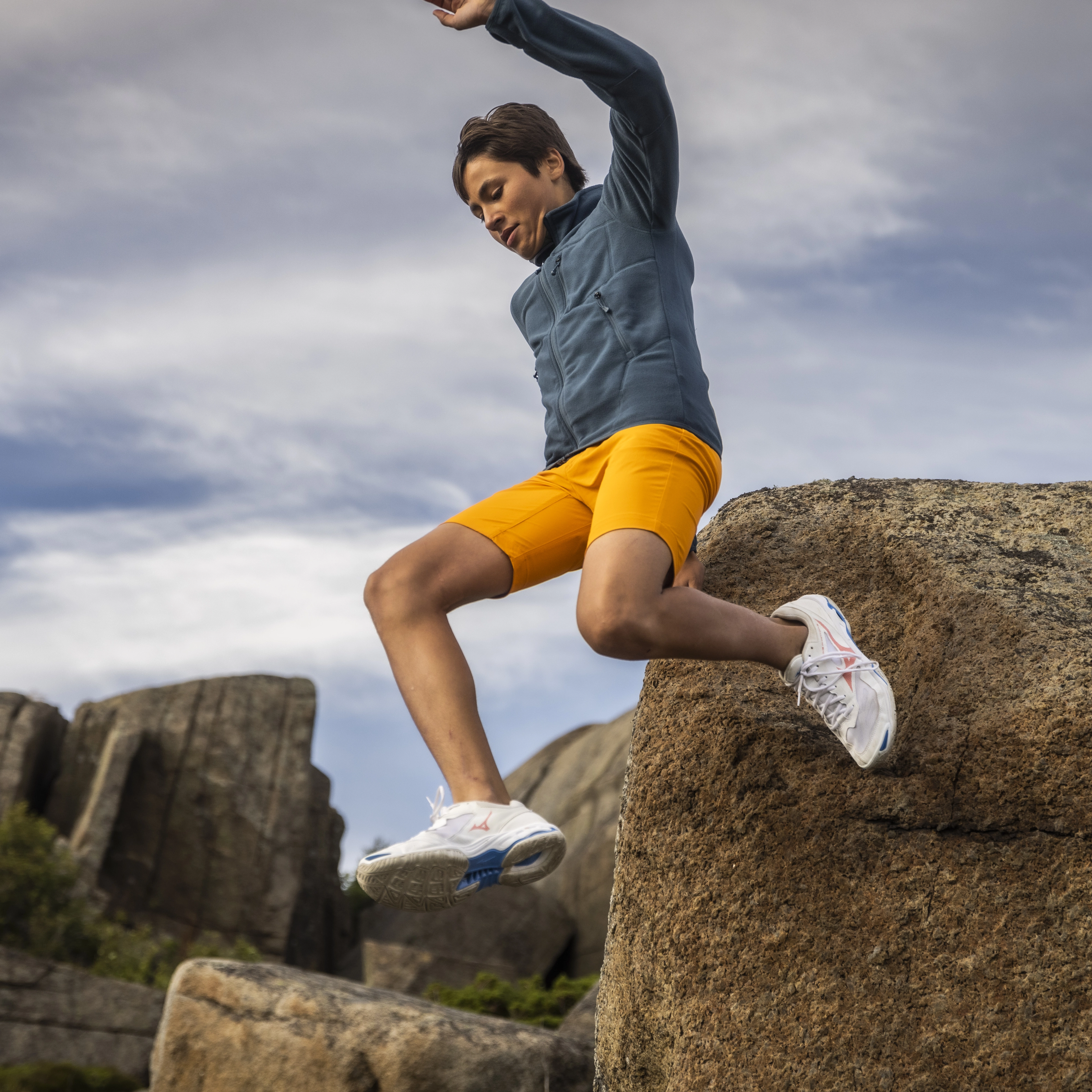 Utne V3 Youth Shorts Cloudberry Yellow