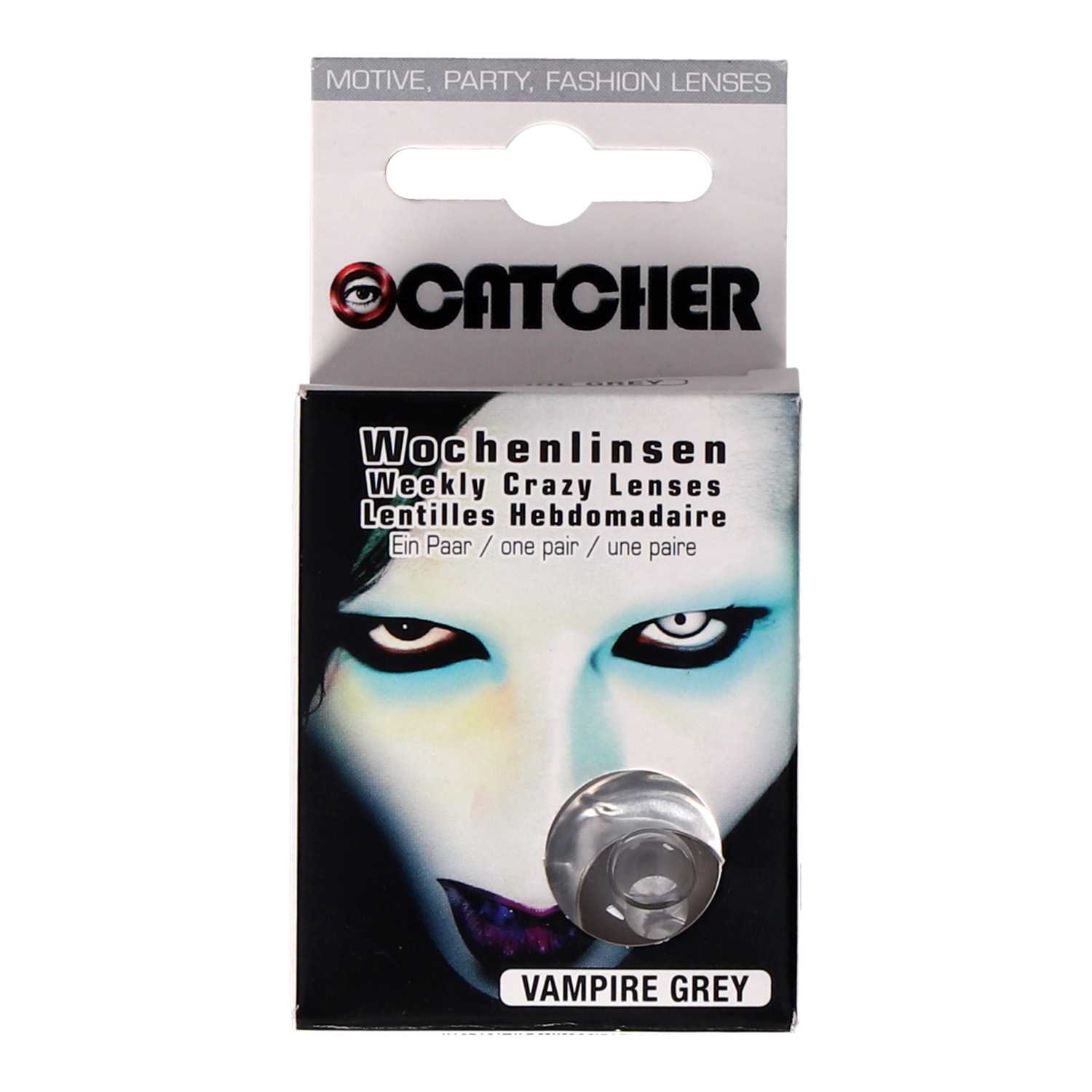 Kontaktlinsen Halloween Vampir Grey