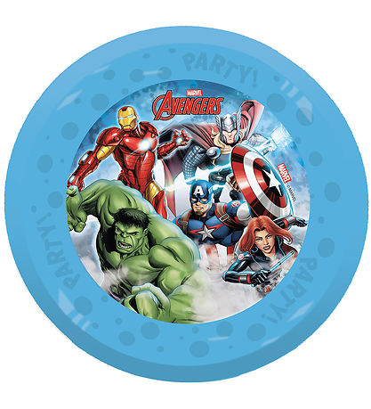 Decorata Party Kunststoffteller - 4er-Pack - 21 cm - Avengers In