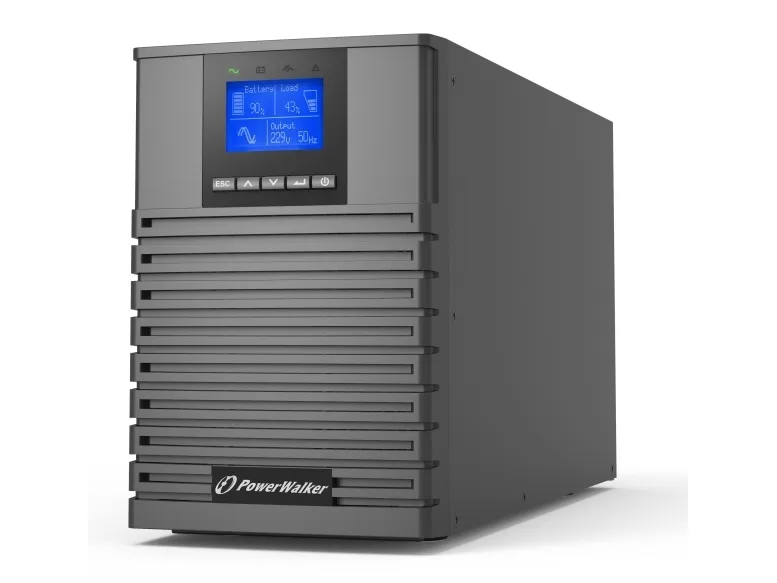 PowerWalker VFI 1000 ICT IoT, Dobbeltkonvertering (online), 1 kVA, 1000 W, Ren sinus, 160 V, 300 V