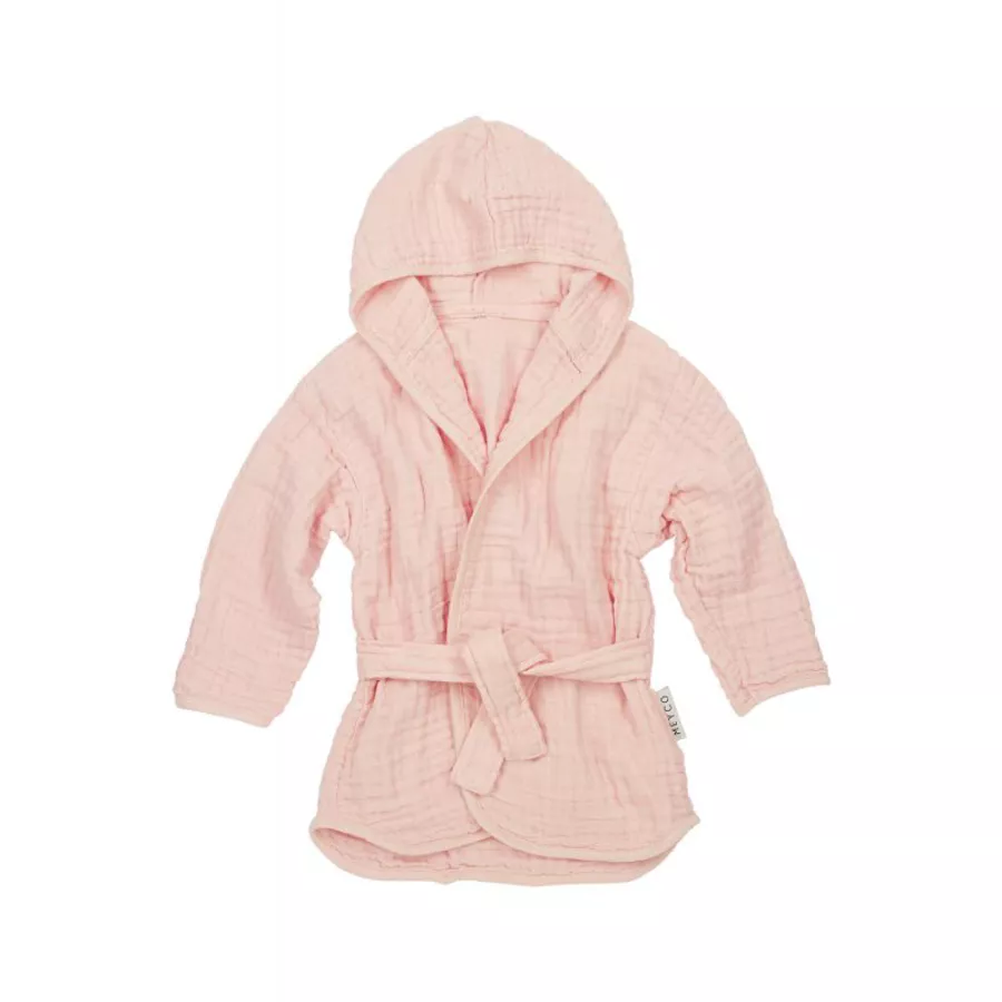 MEYCO Bademantel Musslin Uni Soft Pink