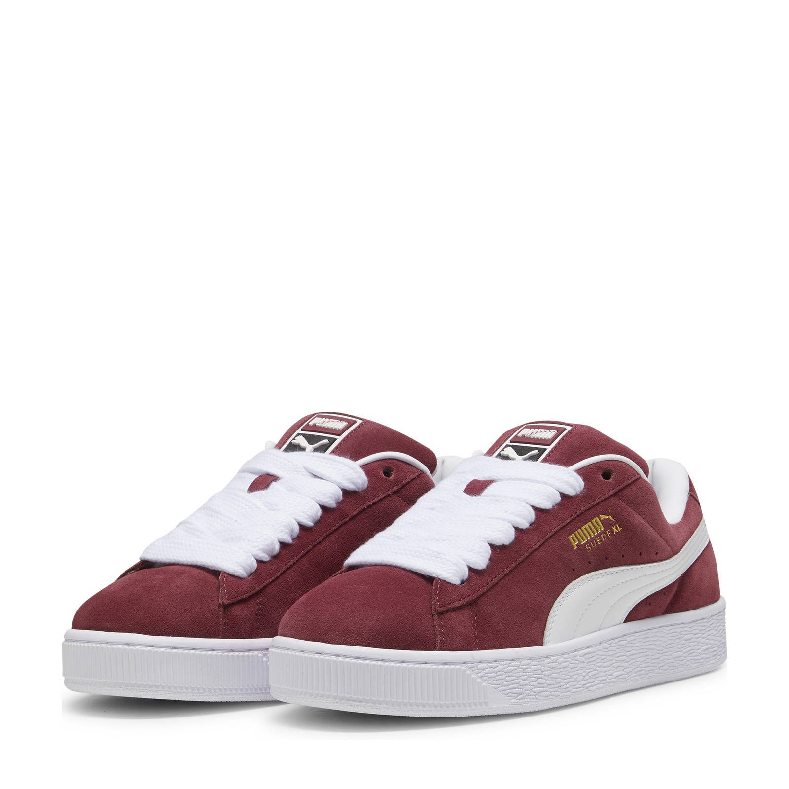 Puma Suede XL  sneakers donkerrood/wit