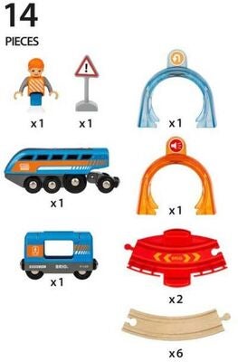BRIO 33974 Action Tunnel Circle Set (Smart Tech Sound)