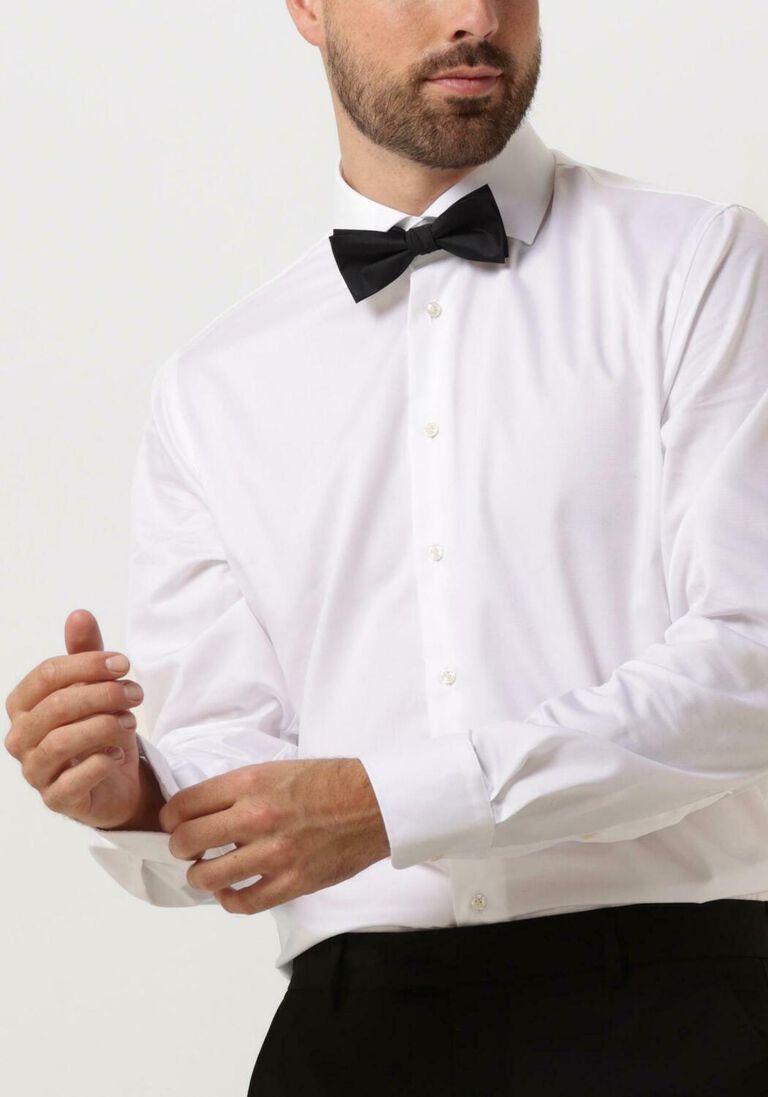 PROFUOMO witte profuomo klassiek overhemd fine twill - slim fit - non iron
