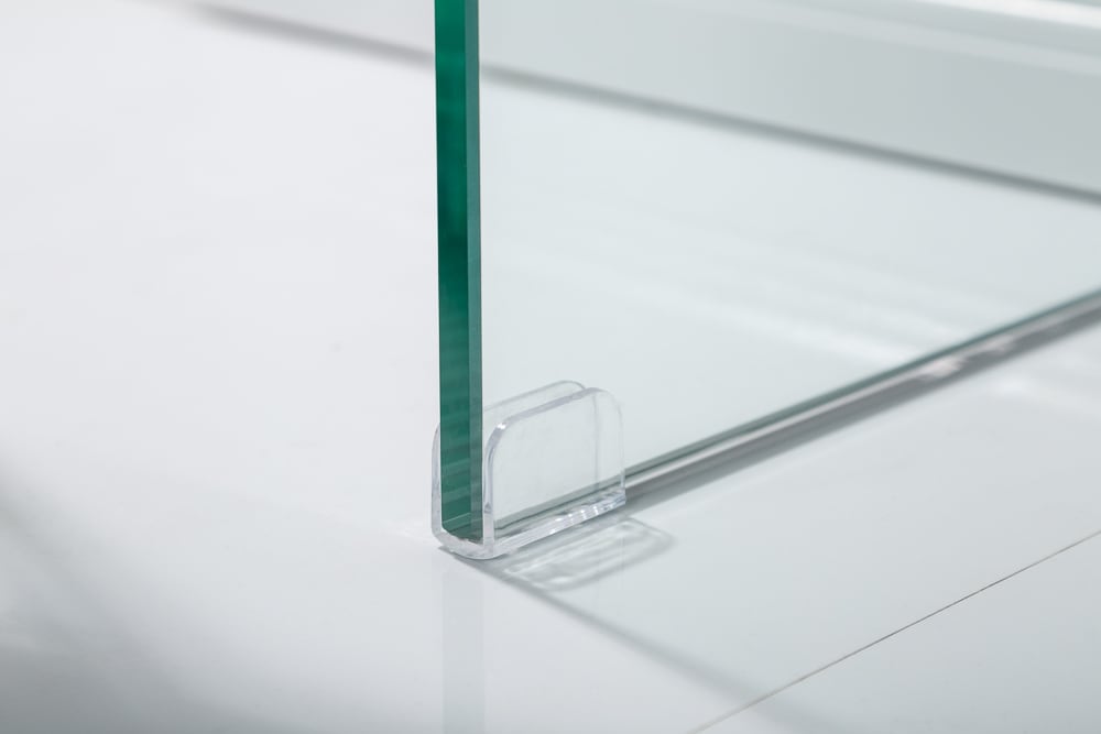 riess-ambiente Konsolentisch FANTOME - 100cm transparent Schreibtisch Ganzglastisch