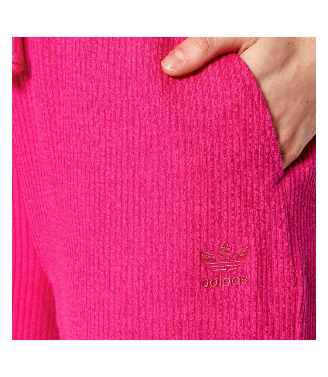 Jogging Rose Femme Adidas Rib Cuffed