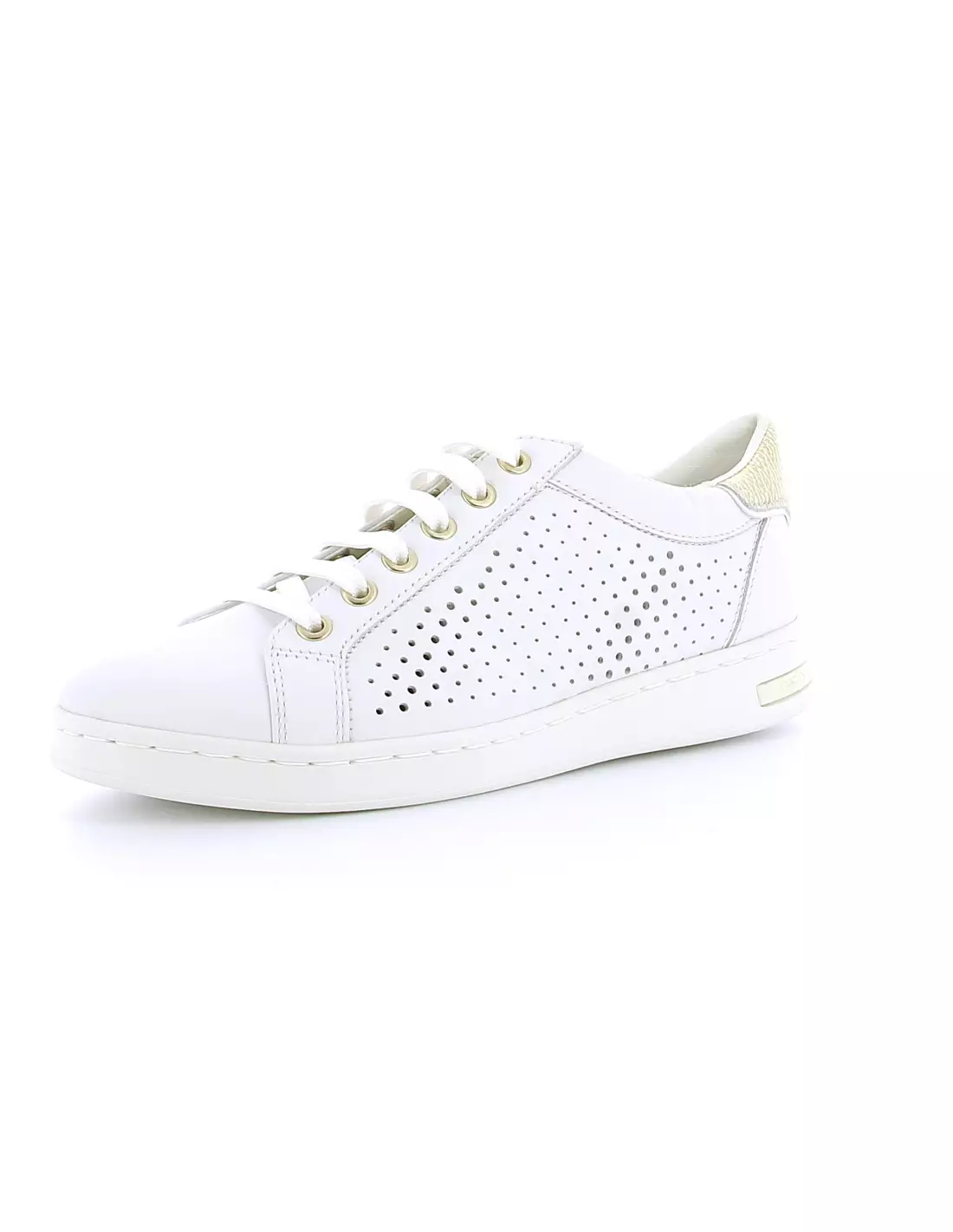 GEOX JAYSEN - Baskets WHITE/GOLD