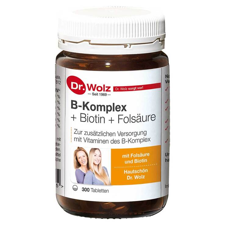 B Komplex + Biotin + Folsäure Tabletten, 300 St