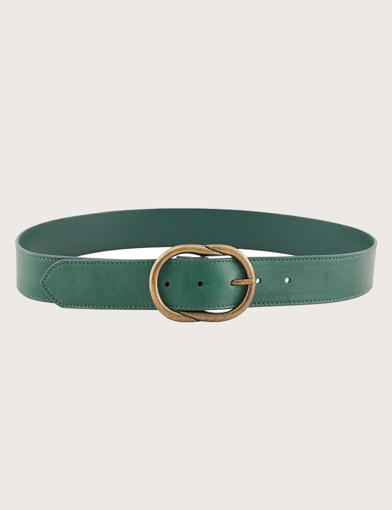 PIECES CEINTURE EN CUIR LAURA VERT