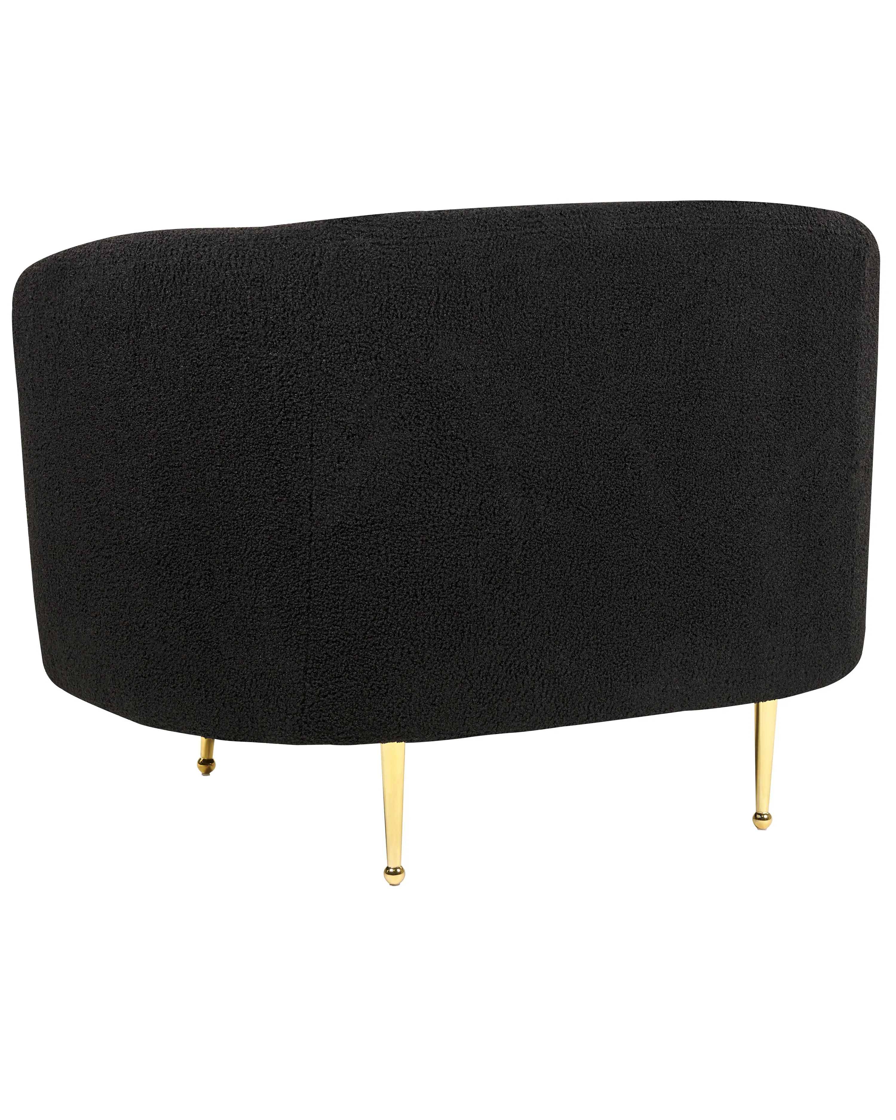 Fauteuil LOEN Bouclé Zwart