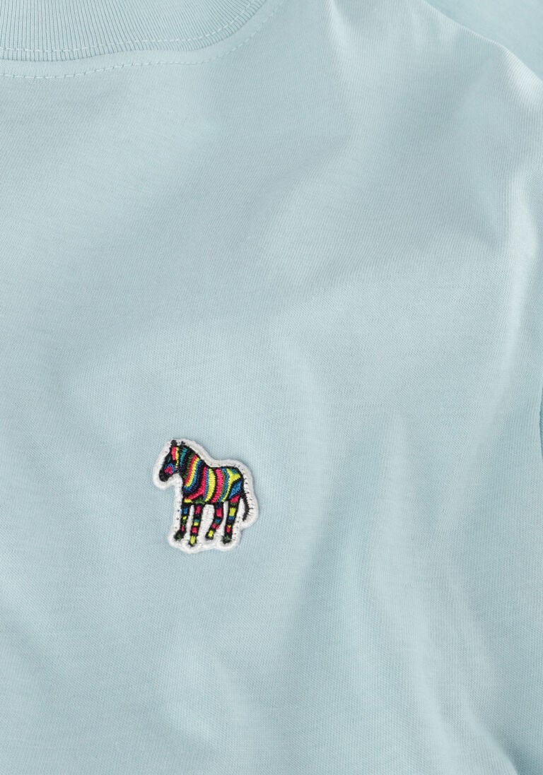 PS PAUL SMITH lichtblauwe ps paul smith polo mens slim fit ss tshirt zebra badge