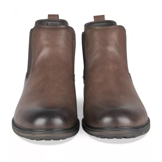 Bottines COGNAC DENIM SIDE