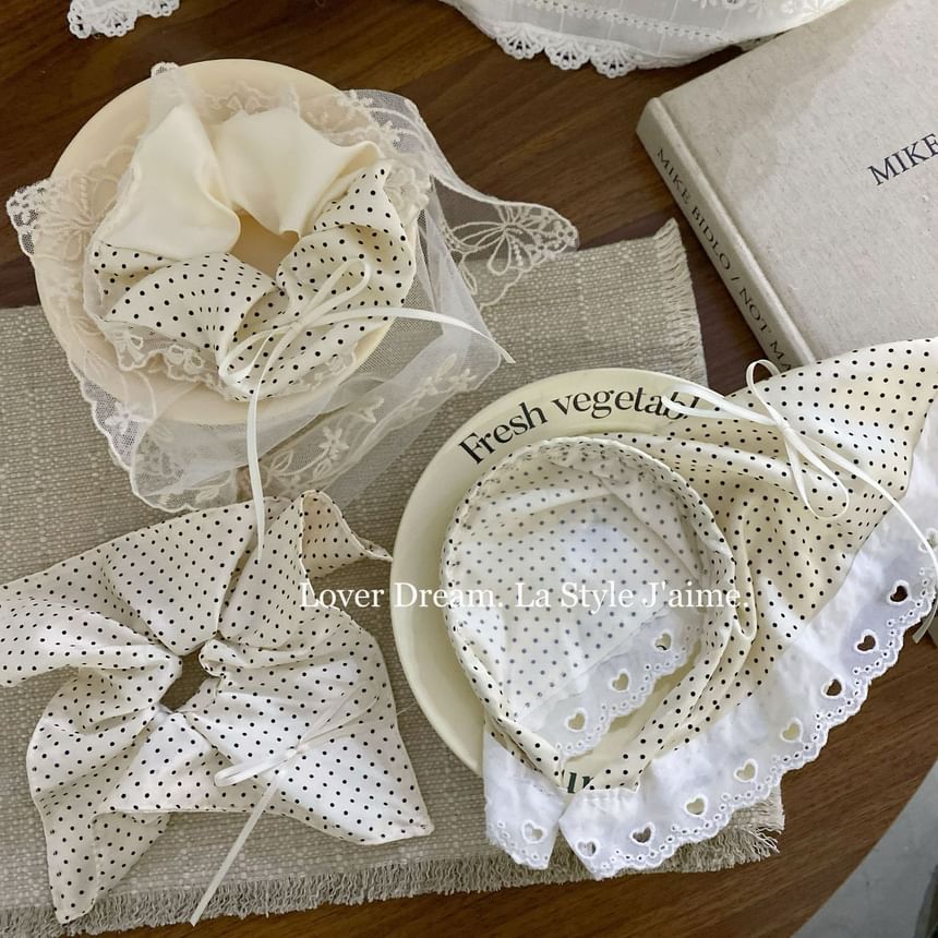 BeDaisy - Polka Dot Scrunchie / Bandana Hoofdband (Diverse Ontwerpen)
