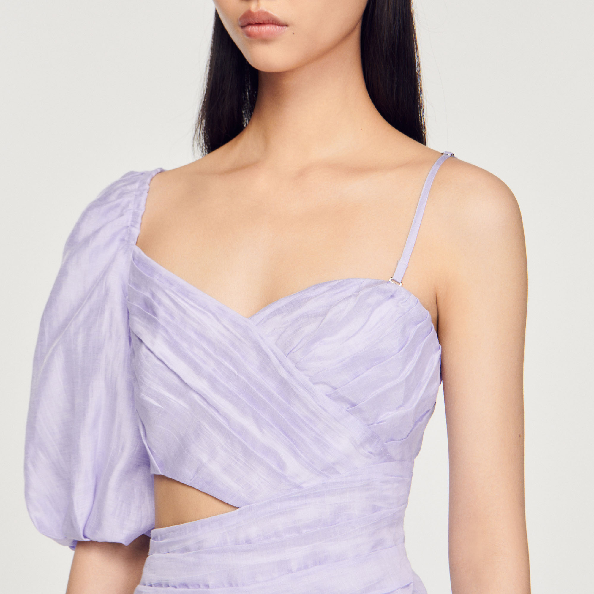 Robe drapee asymetrique