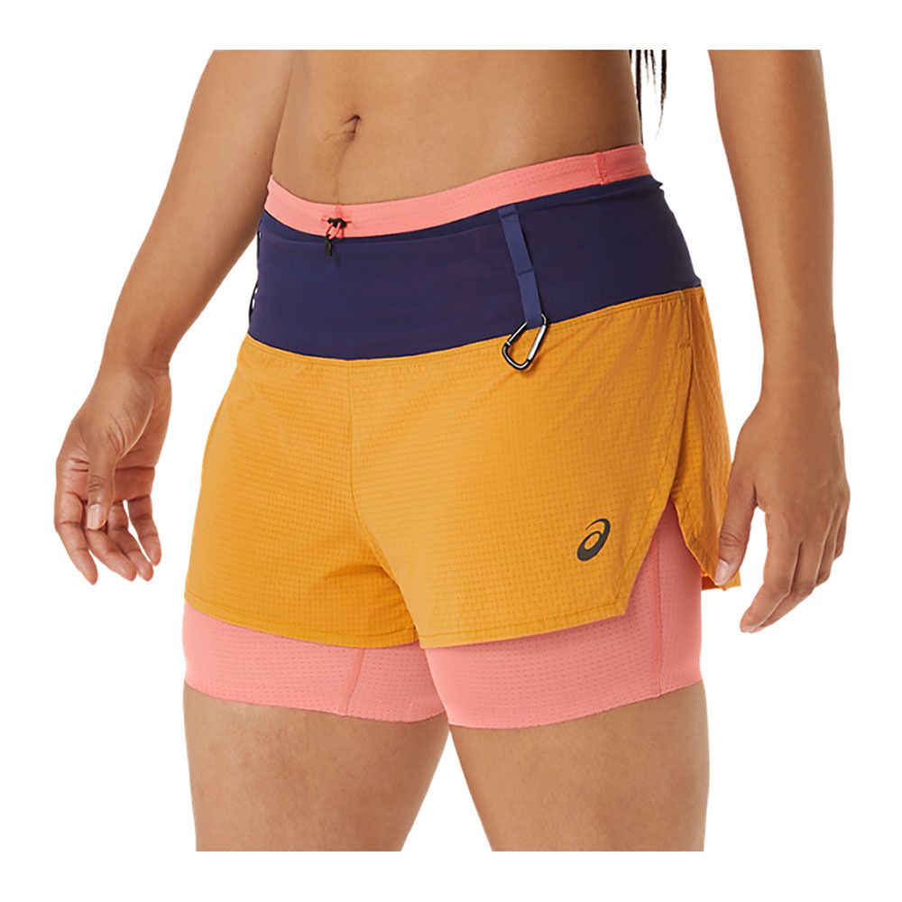 Asics FUJITRAIL™ 2-N-1 - Short Femme sandstorm/papaya