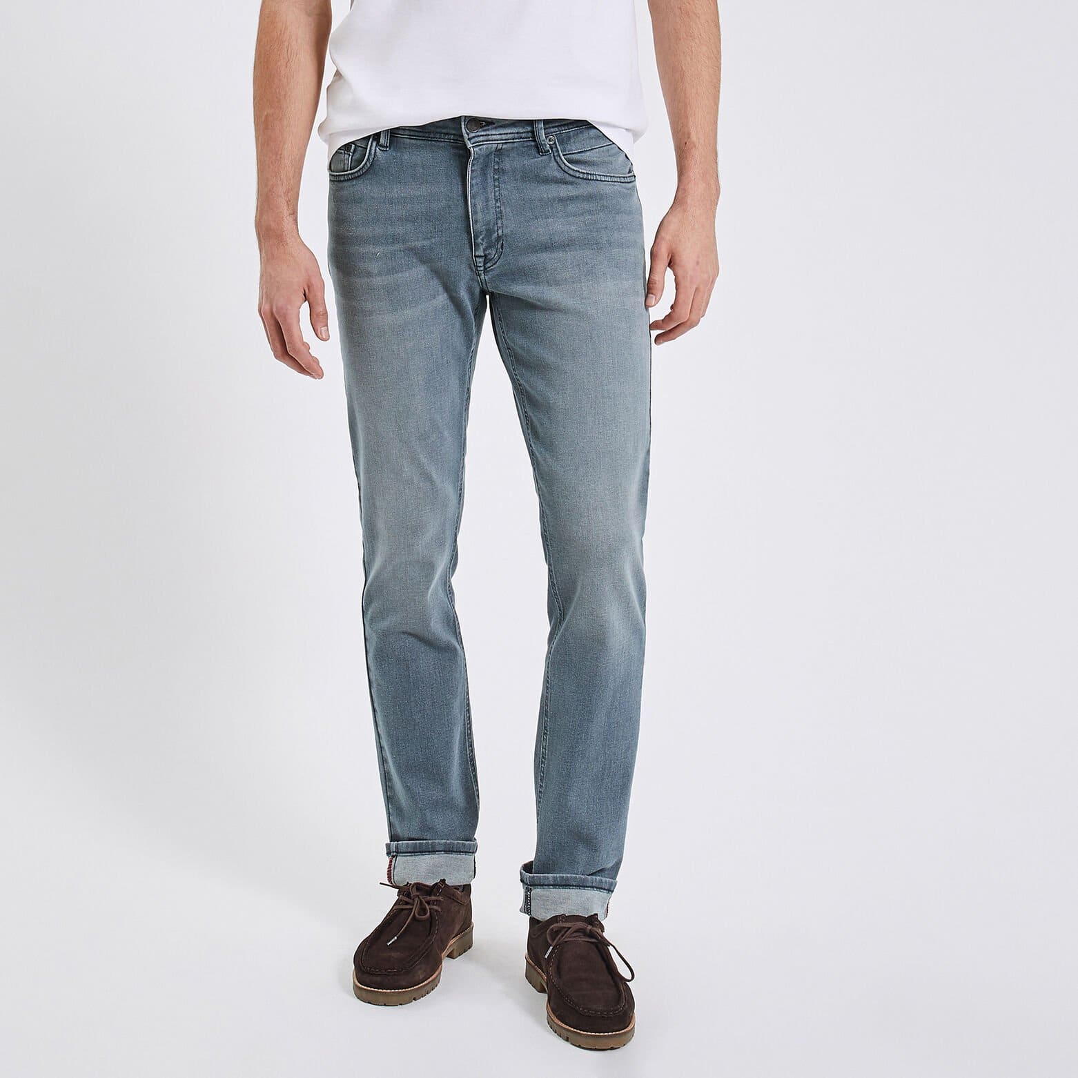 Jean straight 3 longueurs Bleu