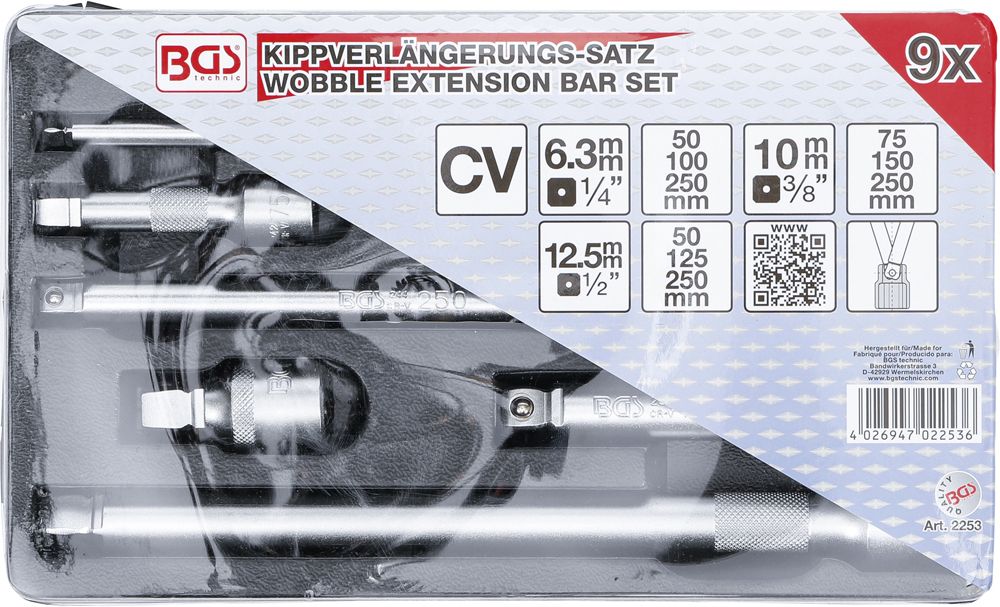 BGS technic Kippverlängerungs-Satz 1/4