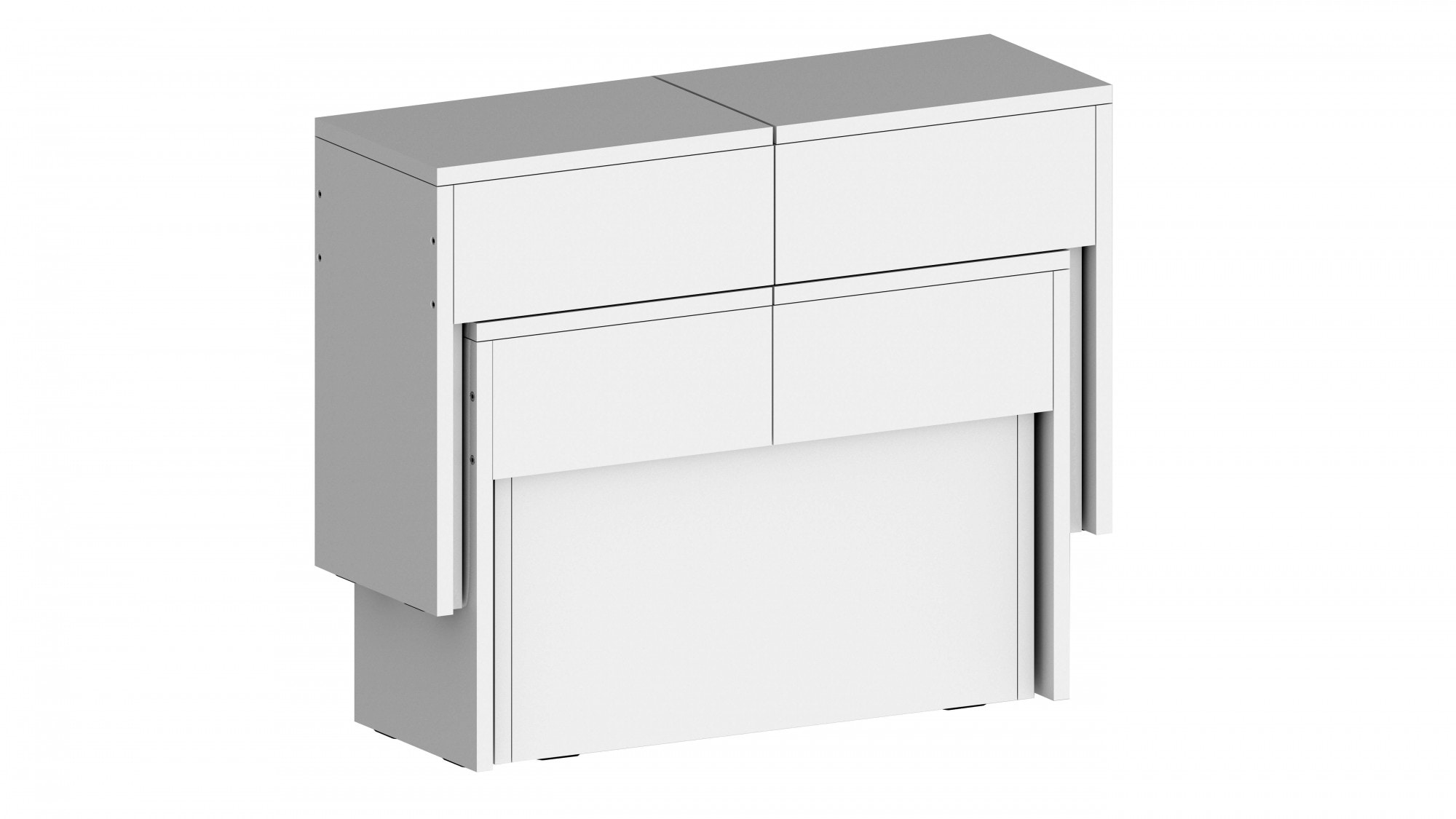 INOSIGN Sitzgruppe »Praktika« Spar-Set, Set beinhaltet 2 Bänke, 2 Stk. tlg. Je Bank ausziehbar bis 290 cm