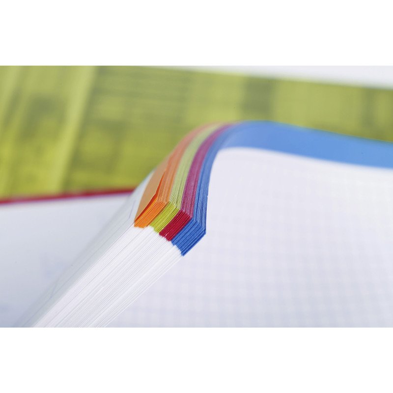 Cahier spirale Clairefontaine Bind'o block A4+ 22,5 x 29,7 cm perforé petits carreaux 240 pages