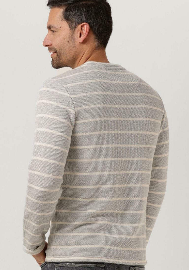 ANERKJENDT gebroken wit anerkjendt trui aksail stripe sweat