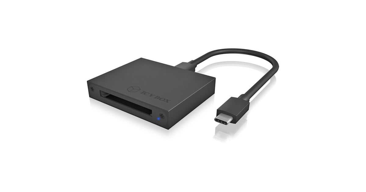 ICY BOXIB-CR402-C31 card reader kaartlezer  (Zwart, USB-C 3.2 (10 Gbit/s))