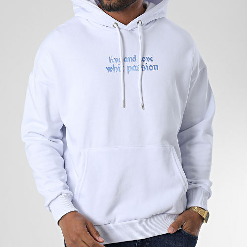 Sweat Capuche 22-K048 Blanc