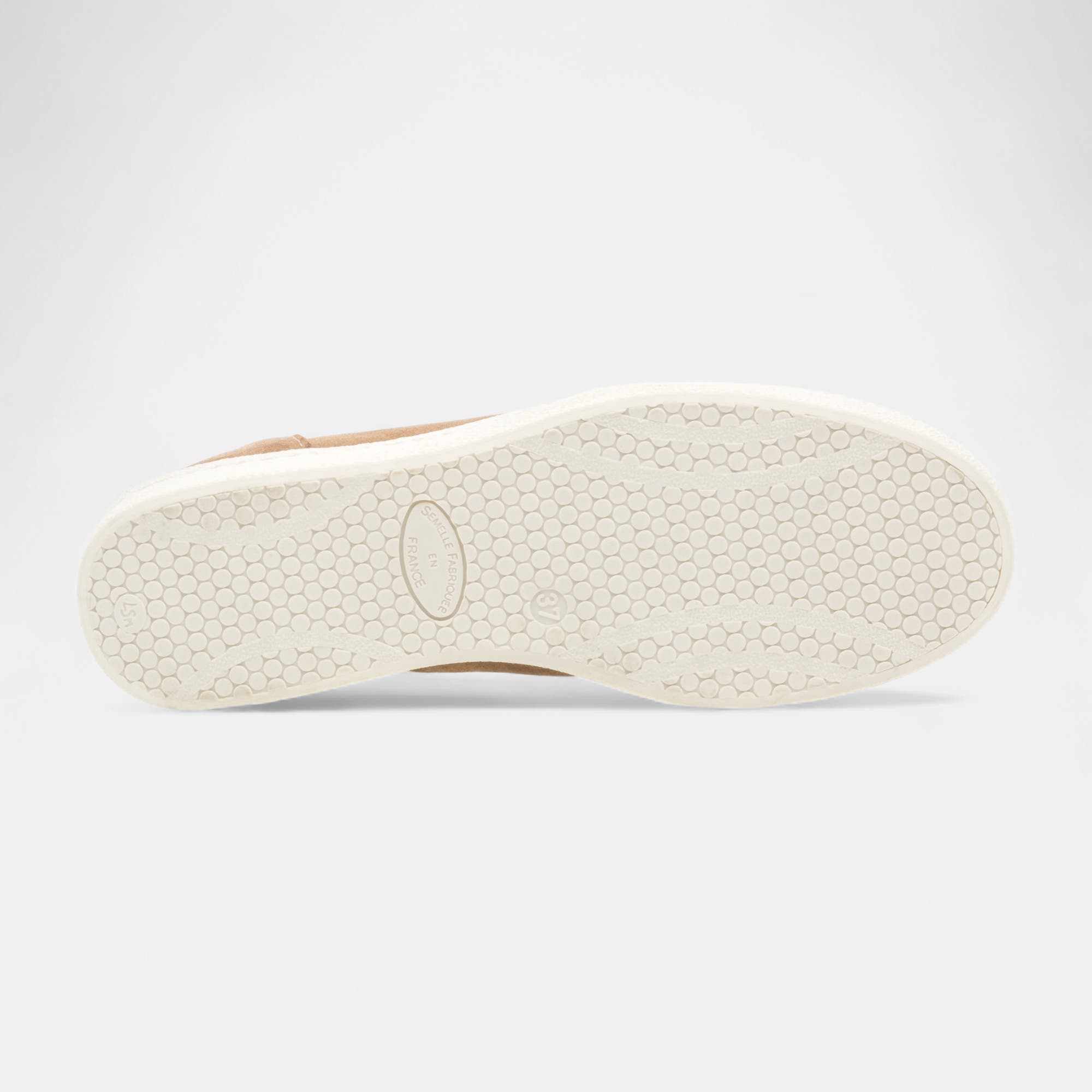 Baskets basses Femme en cuir taupe