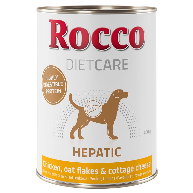 Rocco Diet Care Hepatic poulet, flocons d'avoine, fromage cottage pour chien