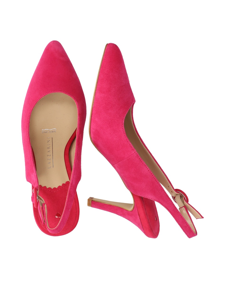 Veloursleder Slingpumps