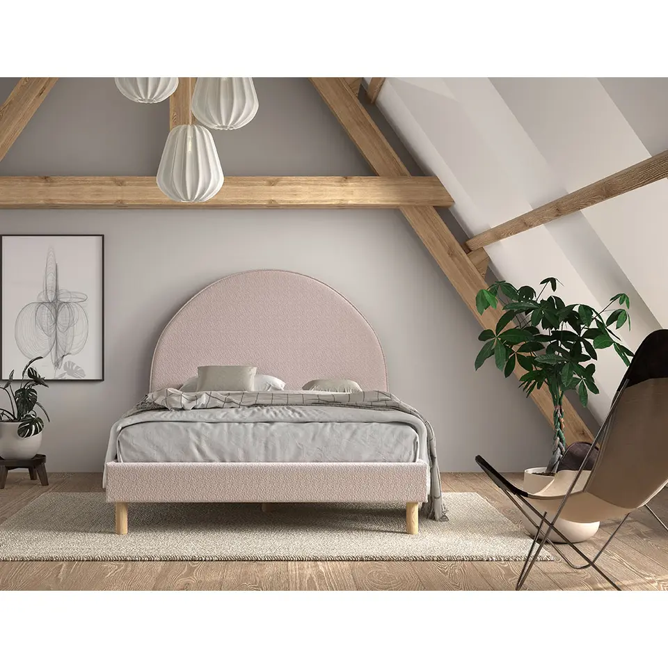 Vipack bed Moon - roze - 140x200 cm