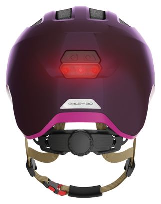 Casque Enfant Abus Smiley 3.0 Ace LED Violet Royal