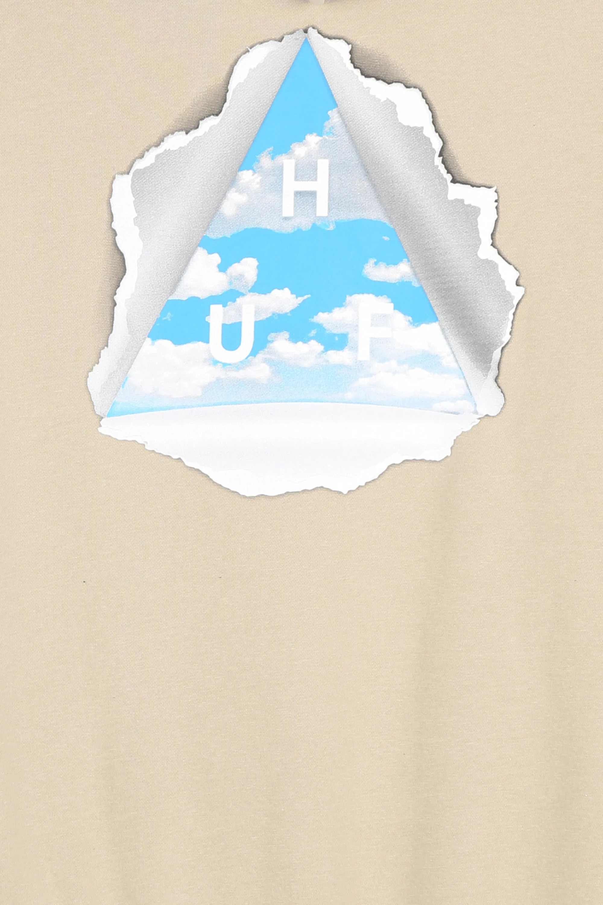 HUF Hoodie TEAR YOU A NEW ONE Beige