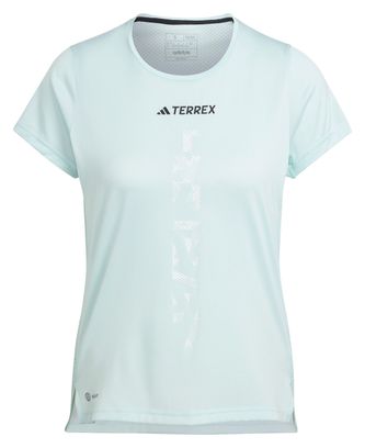Maillot manches courtes Femme adidas Terrex Agravic Bleu