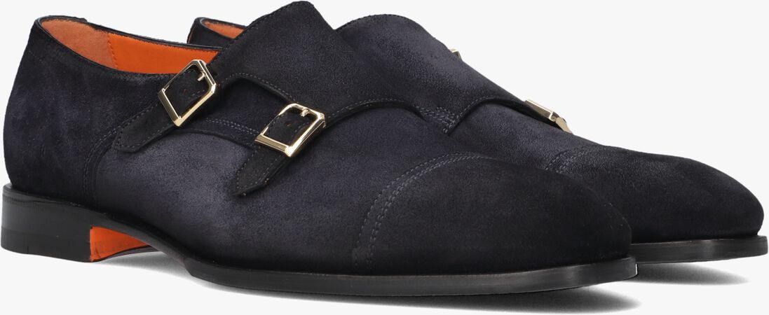 blauwe santoni instappers axel
