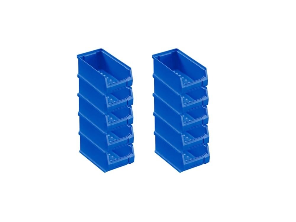 PROREGAL Blauwe Opbergdoos 2,0 HxBxD 7,5 x 10 x 17,5 cm 0,8 Liter Opbergcontainer Opbergdoos Opbergdoos Assortiment Sorteercontainer