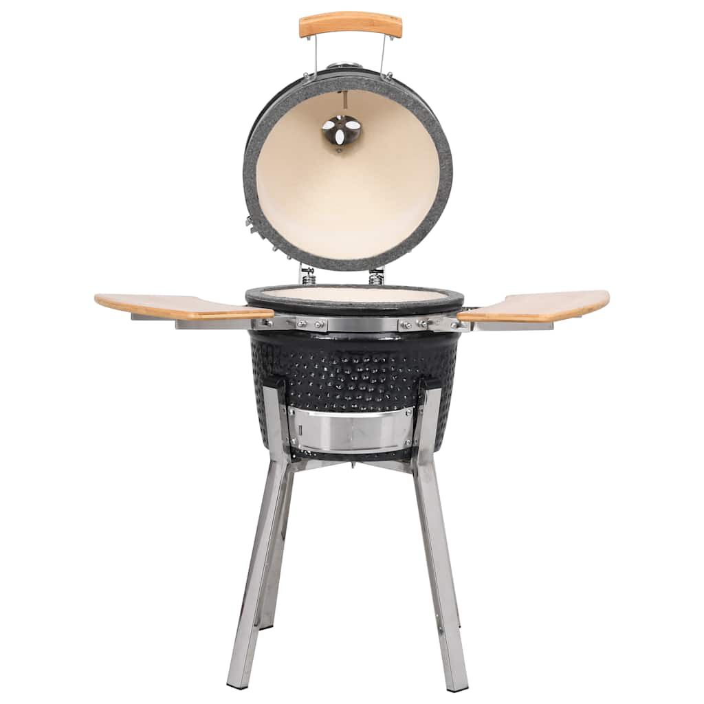 vidaXL Keramische Kamado Grill met Rookoven, 81 cm
