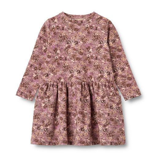 Wheat Bessie Jersey Kjole, Lavender Flowers, 104 cm
